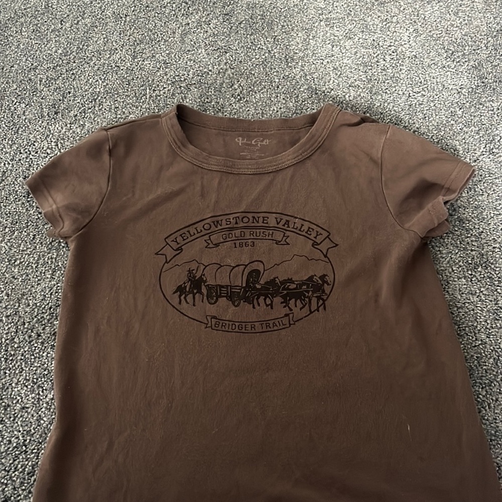 brown brandy baby tee